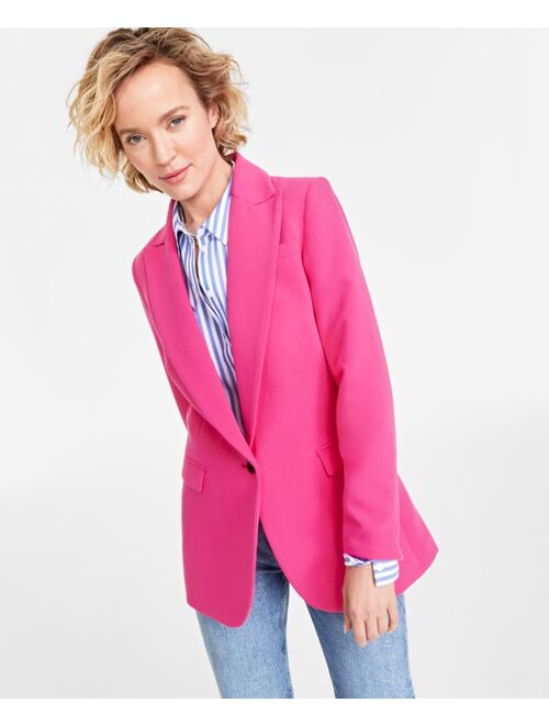 ON 34TH Women's Solid One-Button Boyfriend Blazer, Created for Macy's