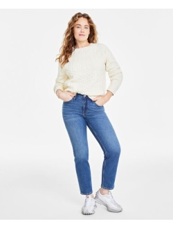 ON 34TH Women's Perfect Cable-Knit Crewneck Sweater, Created for Macy's