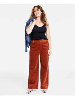 ON 34TH Women's Wide-Leg Corduroy Pants, Created for Macy's