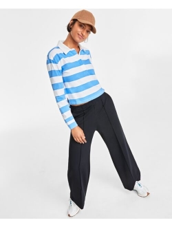 ON 34TH Women's Cotton Long-Sleeve Rugby Shirt, Created for Macy's