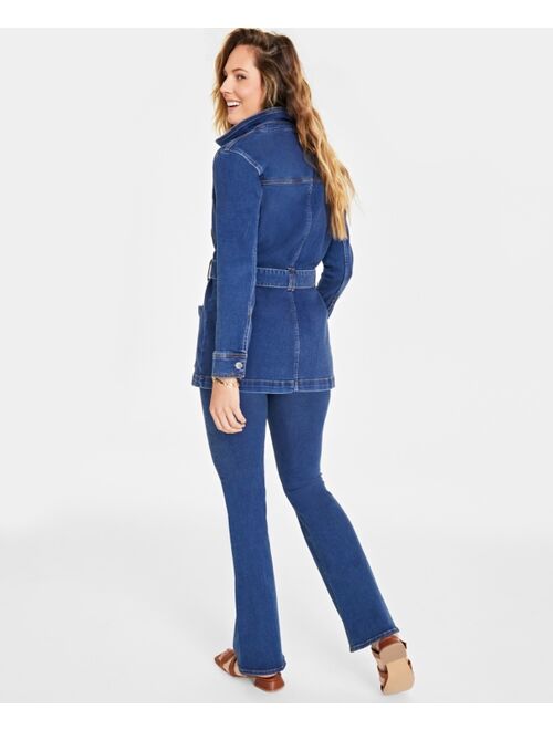 ON 34TH Women's Belted Denim Wrap Jacket, Created for Macy's