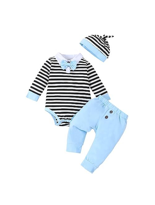 VINUOKER Preemie Newborn Baby Boy Clothes Infant boy Outfit Baby boy Little Gentlemen Outfits