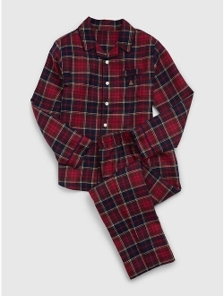 Kids 100% Recycled Plaid PJ Set