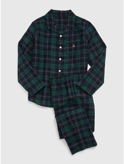 Kids 100% Recycled Plaid PJ Set