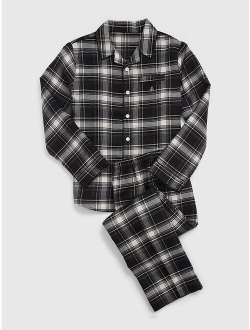 Kids 100% Recycled Plaid PJ Set