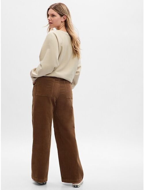 Gap Mid Rise Loose Corduroy Pants