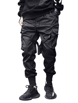 Laixton Men's Joggers Pants Lightweight Unisex Outdoor Fashion Jogging Hip Hop Casual Cargo Pants Techwear Pants