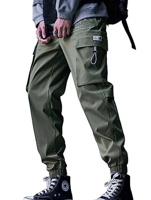 Laixton Men's Joggers Pants Lightweight Unisex Outdoor Fashion Jogging Hip Hop Casual Cargo Pants Techwear Pants