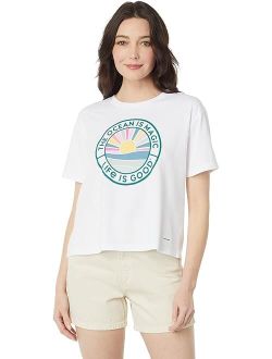 Life is Good Short Sleeve Boxy Crusher Tee