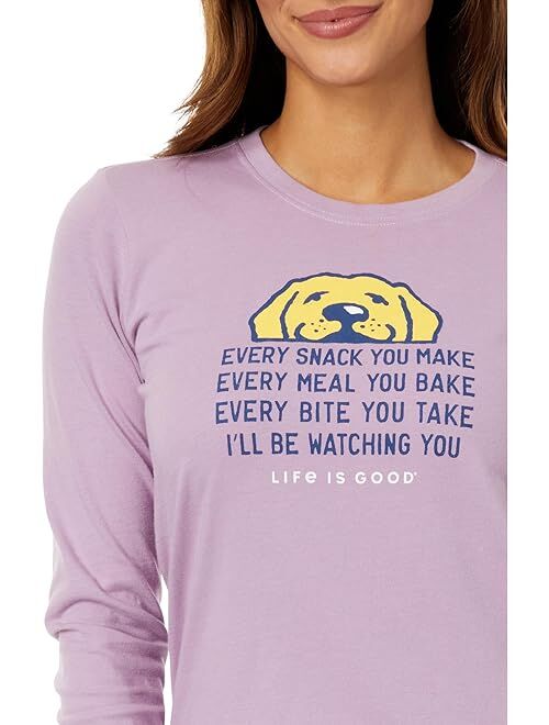 Life is Good I'll Be Watching You Long Sleeve Crusher Tee