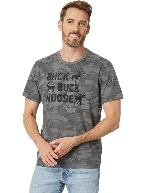 Life is Good Buck Buck Moose Short Sleeve Crusher Tee