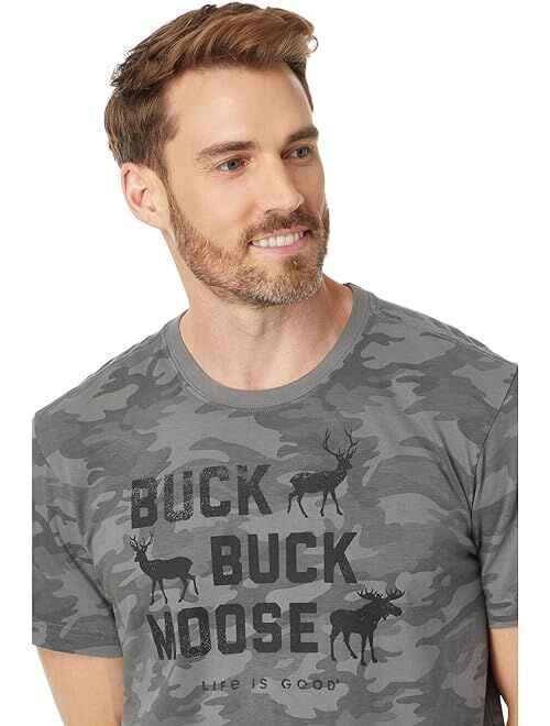 Life is Good Buck Buck Moose Short Sleeve Crusher Tee