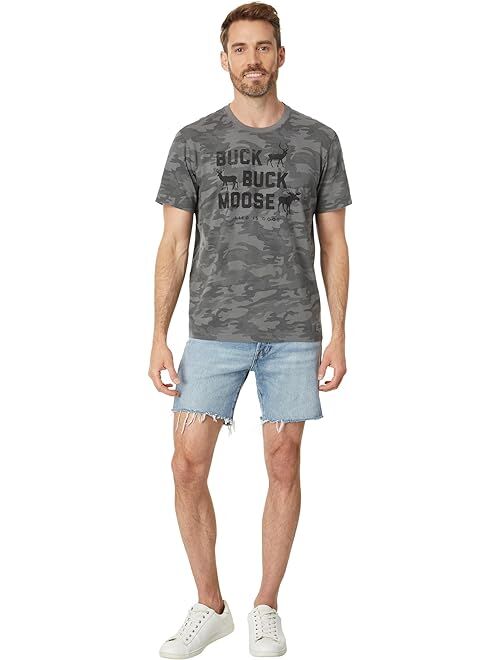 Life is Good Buck Buck Moose Short Sleeve Crusher Tee