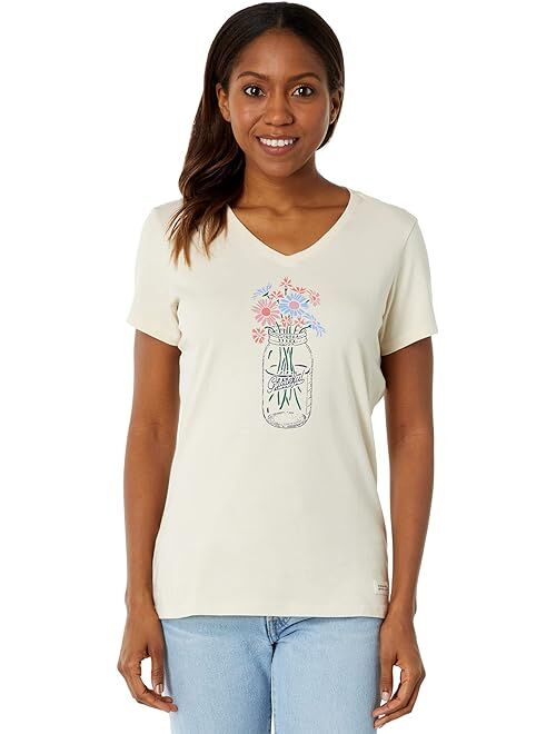 Life is Good Grateful Fall Jar Short Sleeve Crusher Vee