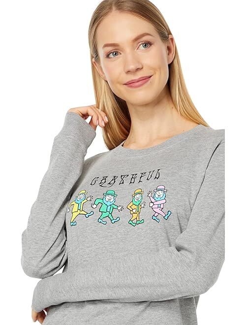 Life is Good Grateful Leprechauns Long Sleeve Crusher Crew