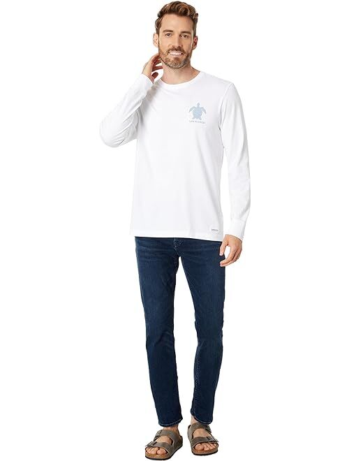 Life is Good Tribal Sea Turtle Long Sleeve Crusher Tee