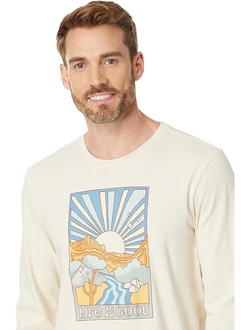 Life is Good Canyon Scene Long Sleeve Crusher Tee