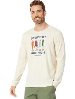 Life is Good Diversified Portfolio Fishing Long Sleeve Crusher-Lite Tee