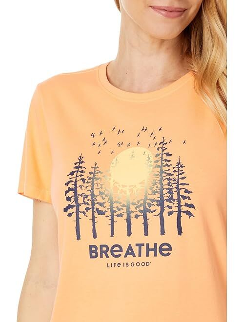 Life is Good Breathe Forest Short Sleeve Crusher Tee