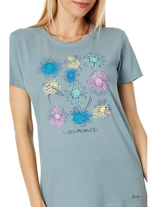 Life is Good Summer Daisies Short Sleeve Crusher Lite Tee