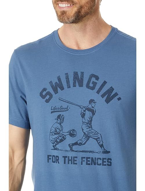 Life is Good Swingin' For The Fences Short Sleeve Crusher-Lite Tee