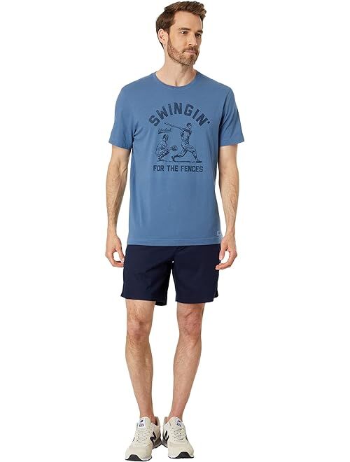 Life is Good Swingin' For The Fences Short Sleeve Crusher-Lite Tee