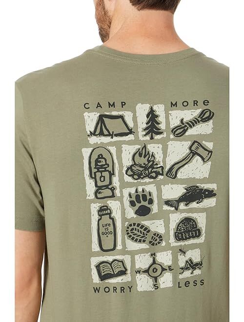 Life is Good Woodcut Camp More Short Sleeve Crusher Tee