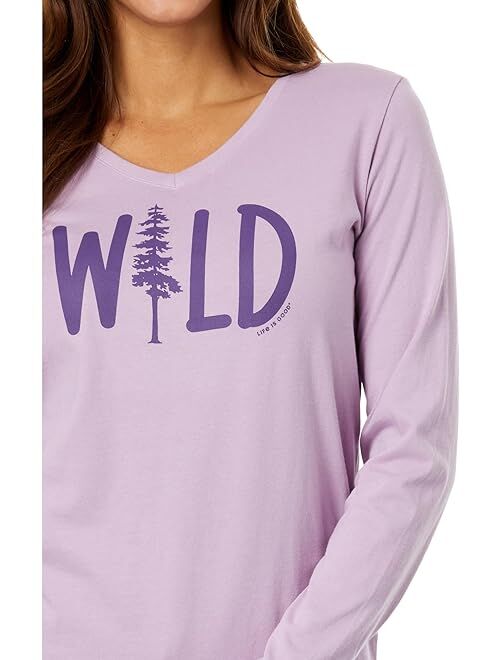 Life is Good Wild Timber Long Sleeve Crusher Vee