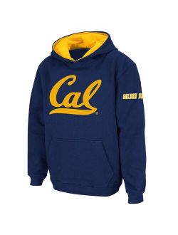 STADIUM ATHLETIC Big Boys Navy Cal Bears Big Logo Pullover Hoodie