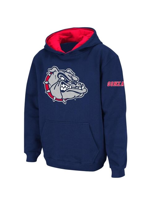 STADIUM ATHLETIC Big Boys Navy Gonzaga Bulldogs Big Logo Pullover Hoodie