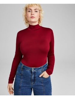 Women's Mock-Turtleneck Long-Sleeve Bodysuit