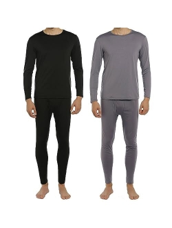 ViCherub Thermal Underwear for Men Fleece Lined Long Johns Thermals Top and Bottom Set Base Layer for Cold Weather