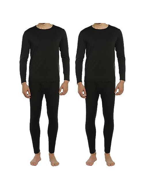 ViCherub Thermal Underwear for Men Fleece Lined Long Johns Thermals Top and Bottom Set Base Layer for Cold Weather