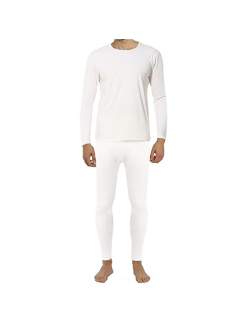 ViCherub Thermal Underwear for Men Fleece Lined Long Johns Thermals Top and Bottom Set Base Layer for Cold Weather