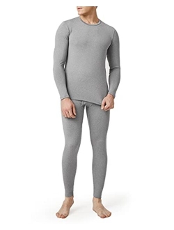 Men's Thermal Underwear Set Soft Fleece Lined Long Johns Light/Mid/Heavy Weight Base Layer Top & Bottom M11/M24/M57