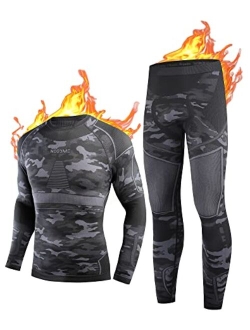 Nooyme Thermal Underwear for Men Long Johns for Men, Long Underwear Mens Base Layer Men for Cold Weather