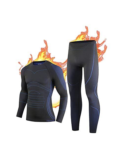 Nooyme Thermal Underwear for Men Long Johns for Men, Long Underwear Mens Base Layer Men for Cold Weather