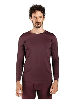 Men's Thermal Underwear Top Crewneck Long Sleeve Shirt Base Layer Lightweight Midweight Heavyweight Winter M09/M26/M55