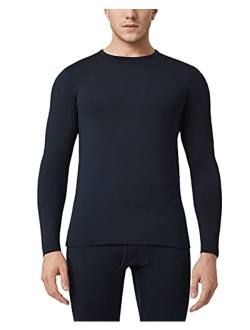 Men's Thermal Underwear Top Crewneck Long Sleeve Shirt Base Layer Lightweight Midweight Heavyweight Winter M09/M26/M55