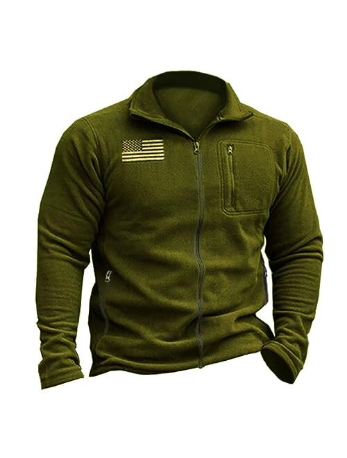 Beotyshow Mens Tactical Fleece Jacket Polar Soft Warm Quarter Zip Pullover