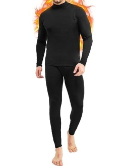 CL convallaria Long Johns Thermal Underwear for Men Soft Fleece Lined Base Layer Cold Weather Bottom Top Set XS-4XL