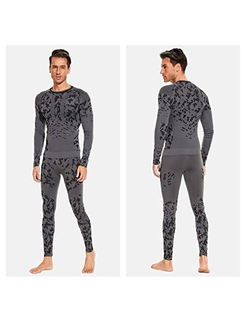 MeetHoo Mens Thermal Underwear Set Winter Gear Men Base Layer Long Johns Bottom