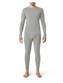 Men's 100% Merino Wool Base Layer Set Lightweight Midweight Thermal Underwear Activewear Long John Top Bottom M31/M126