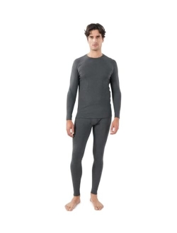 Thermal Underwear for Men Cotton Fleece Lined Men's Thermal Bottoms & Sets Stretch Base Layer Tops & Long Johns