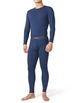 Thermal Underwear for Men Cotton Fleece Lined Men's Thermal Bottoms & Sets Stretch Base Layer Tops & Long Johns