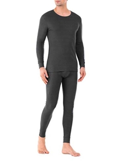 Men's Thermal Underwear Set Winter Warm Base Layers Thermal Top and Bottom Long Johns Set