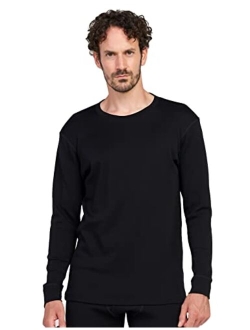 Men 100% Merino Wool Shirt Base Layer Lightweight & Midweight Thermal Top Long Sleeve Hunting Undershirt Warm M29/M67