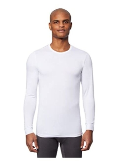 32o Degrees 32 Degrees Men's Lightweight Baselayer Crew Top | Long Sleeve | Form Fitting | 4-Way Stretch | Thermal