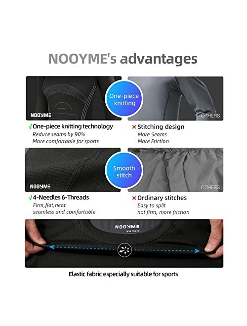 NOOYME Thermal Underwear for Women Base Layer Women Cold Weather,Long Johns for Women