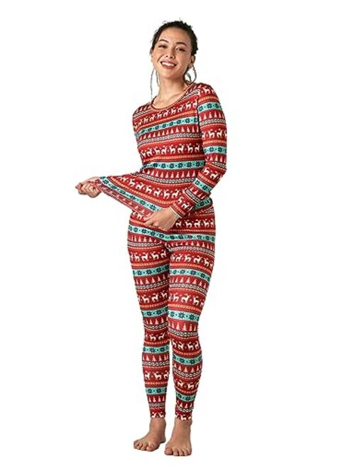 LAPASA Women's Thermal Underwear Set Fleece Lined Long Johns Top & Bottom Soft Base Layer Light/Mid/Heavy Weight L17/ L41/L44